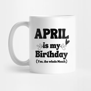 April Birthday Mug